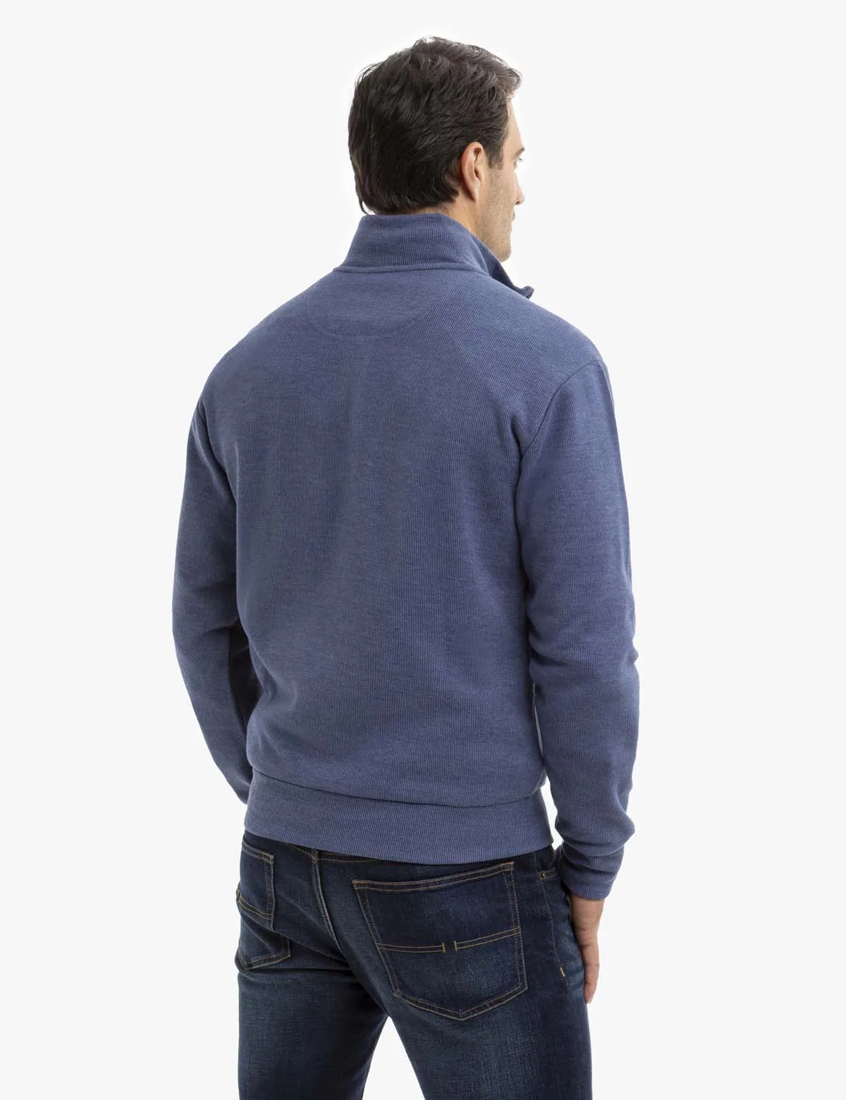 1/4 ZIP FLATBACK PULLOVER