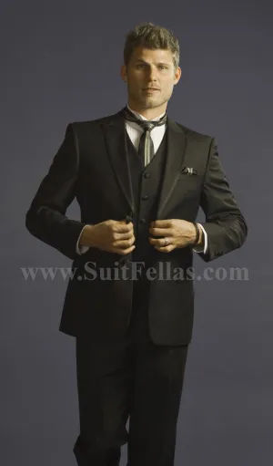 2 Button 3 Piece Peak Lapel Slim Fit Tuxedo TXCALV-4030