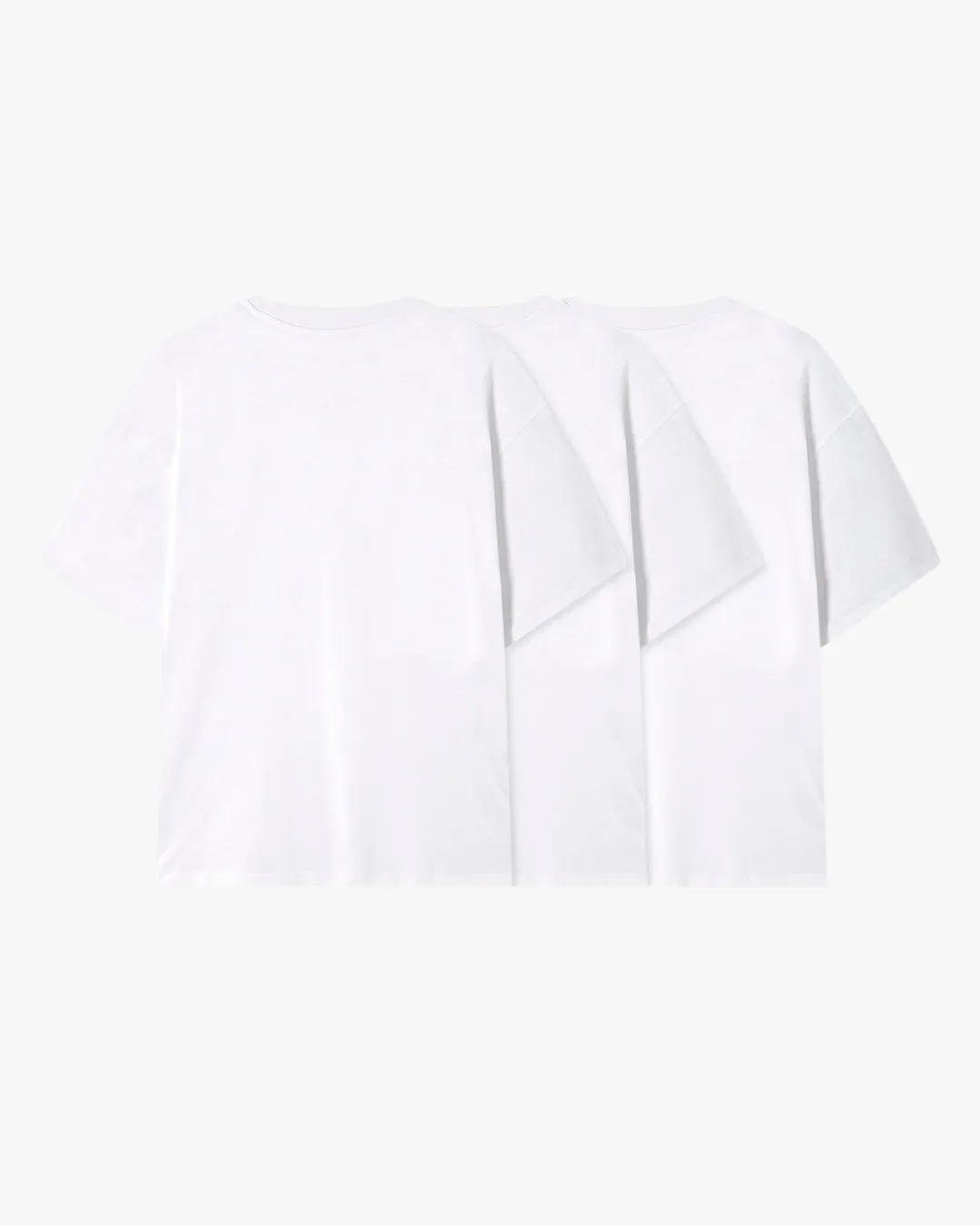 3 PACK BASIC TEE WHITE