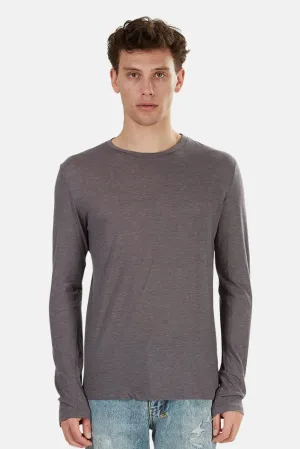 66 Long Sleeve Tee Mauve Charcoal