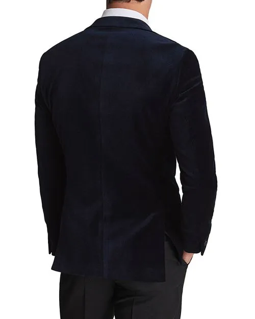 Ace REISS Velvet Tuxedo Jacket, Blue