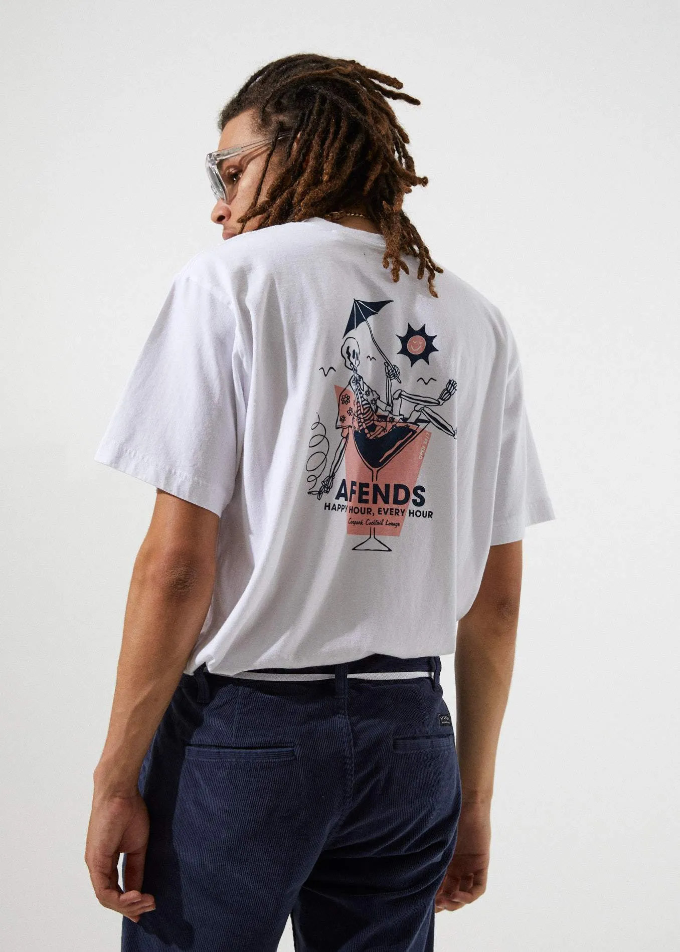 Afends Mens Happy Hour - Retro Fit Tee