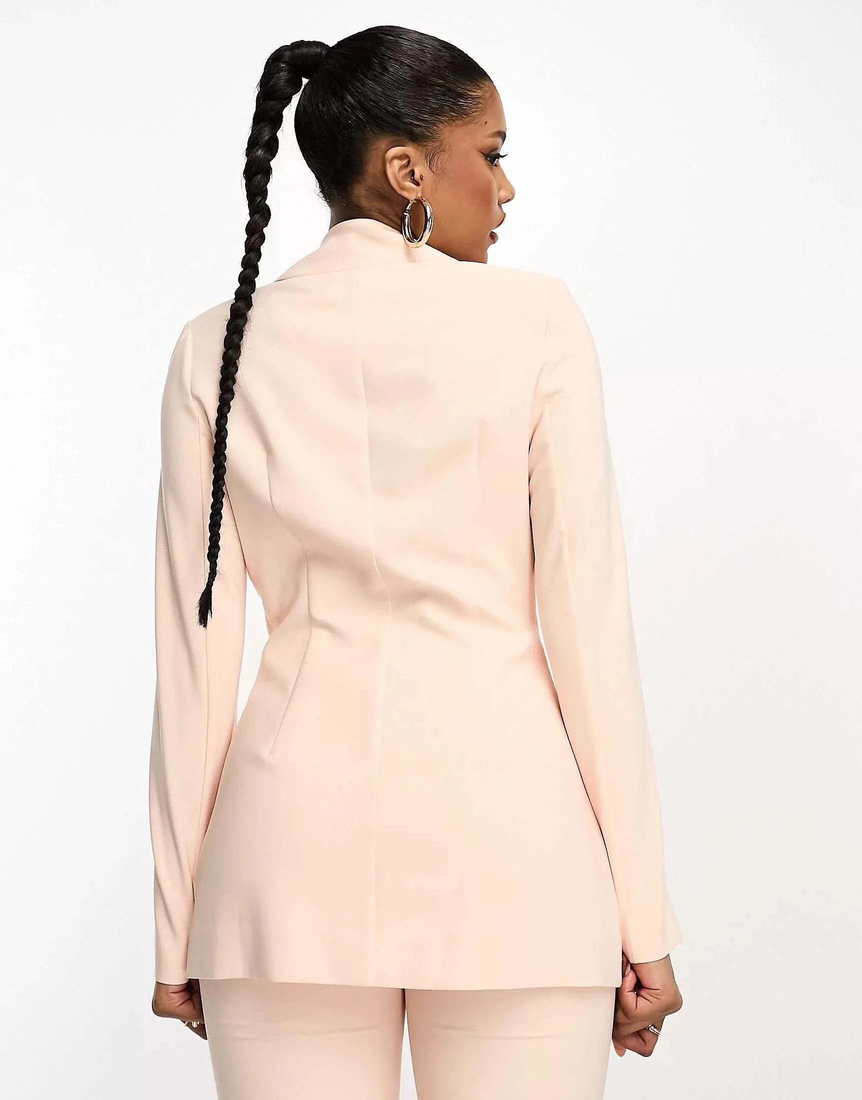 ASOS LUXE Blazer in Light Pink