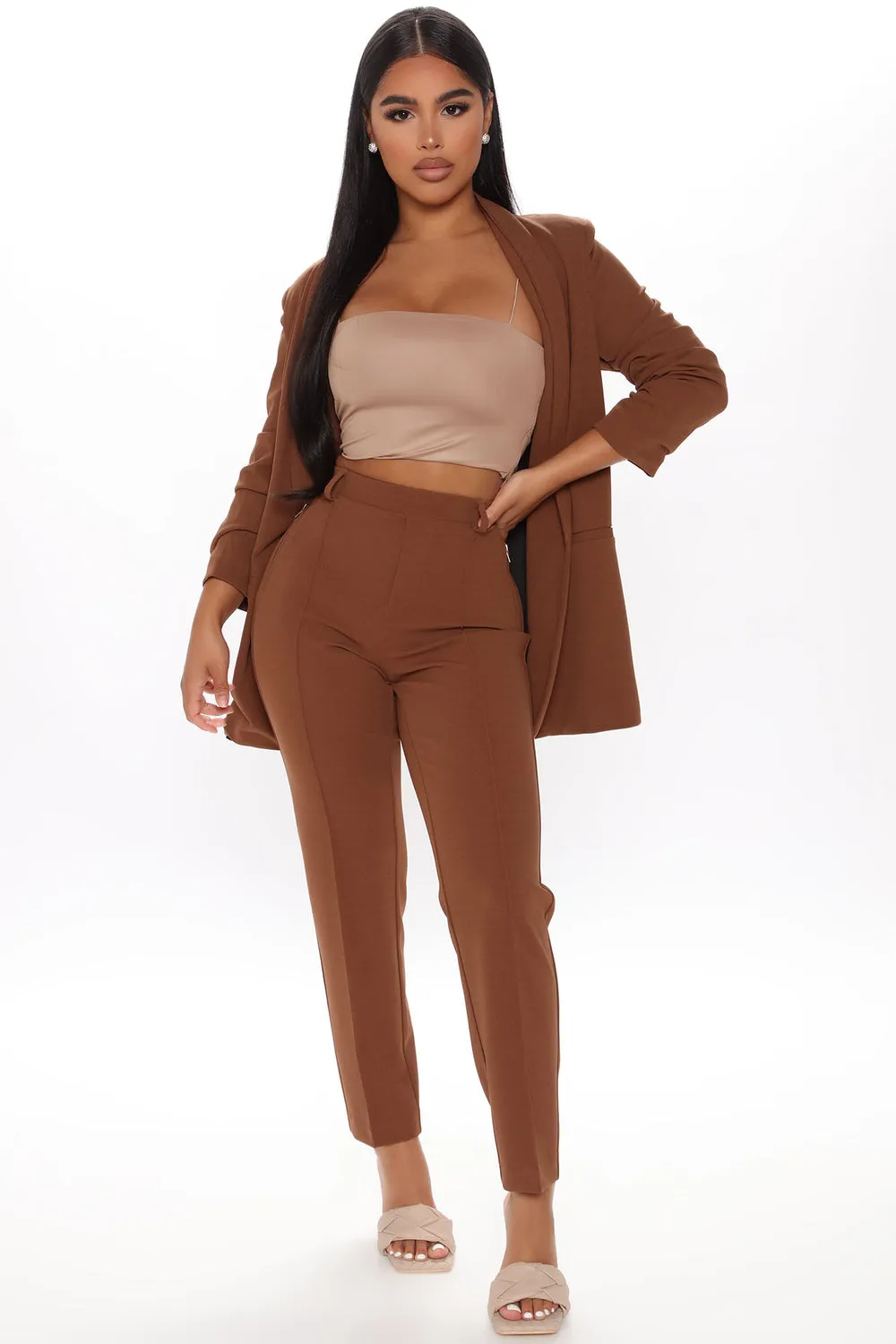 Blazer Fashion Nova JKV23080, tan