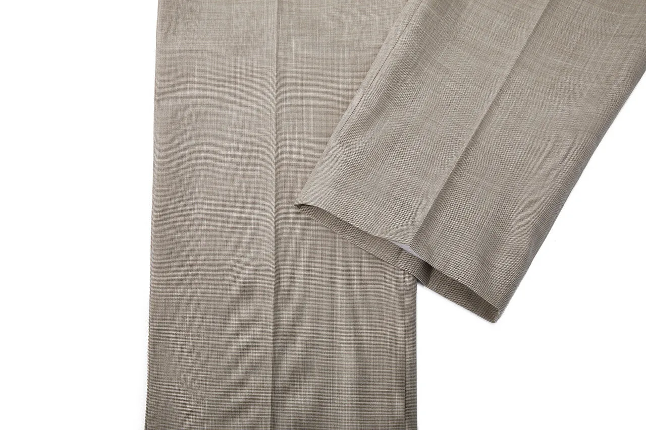 Blended Stretch Textured Suit Pants  in Regular Fit