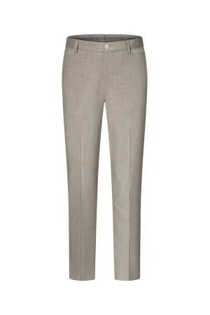 Blended Stretch Textured Suit Pants  in Regular Fit