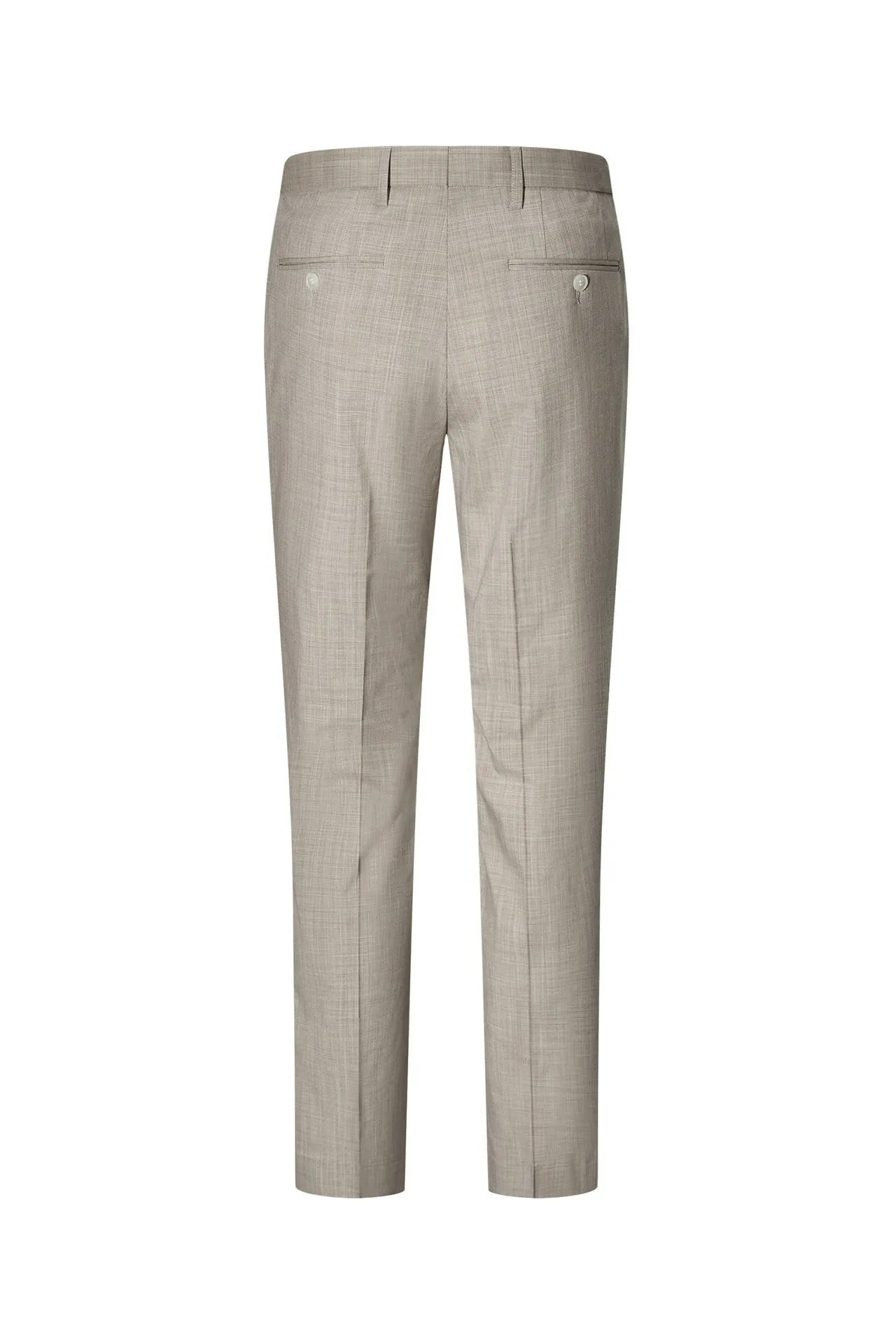 Blended Stretch Textured Suit Pants  in Regular Fit