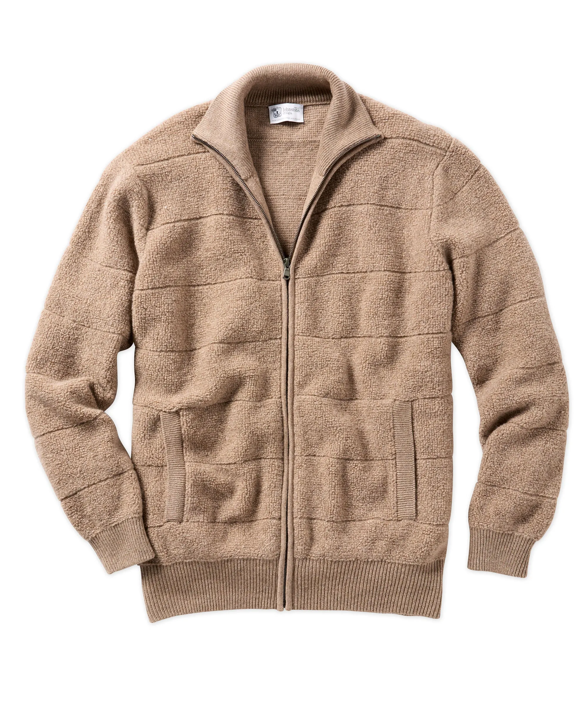 Cashmere Fleece Bomber Sweater