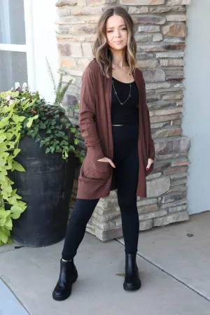 Charley Cardigan in Brown