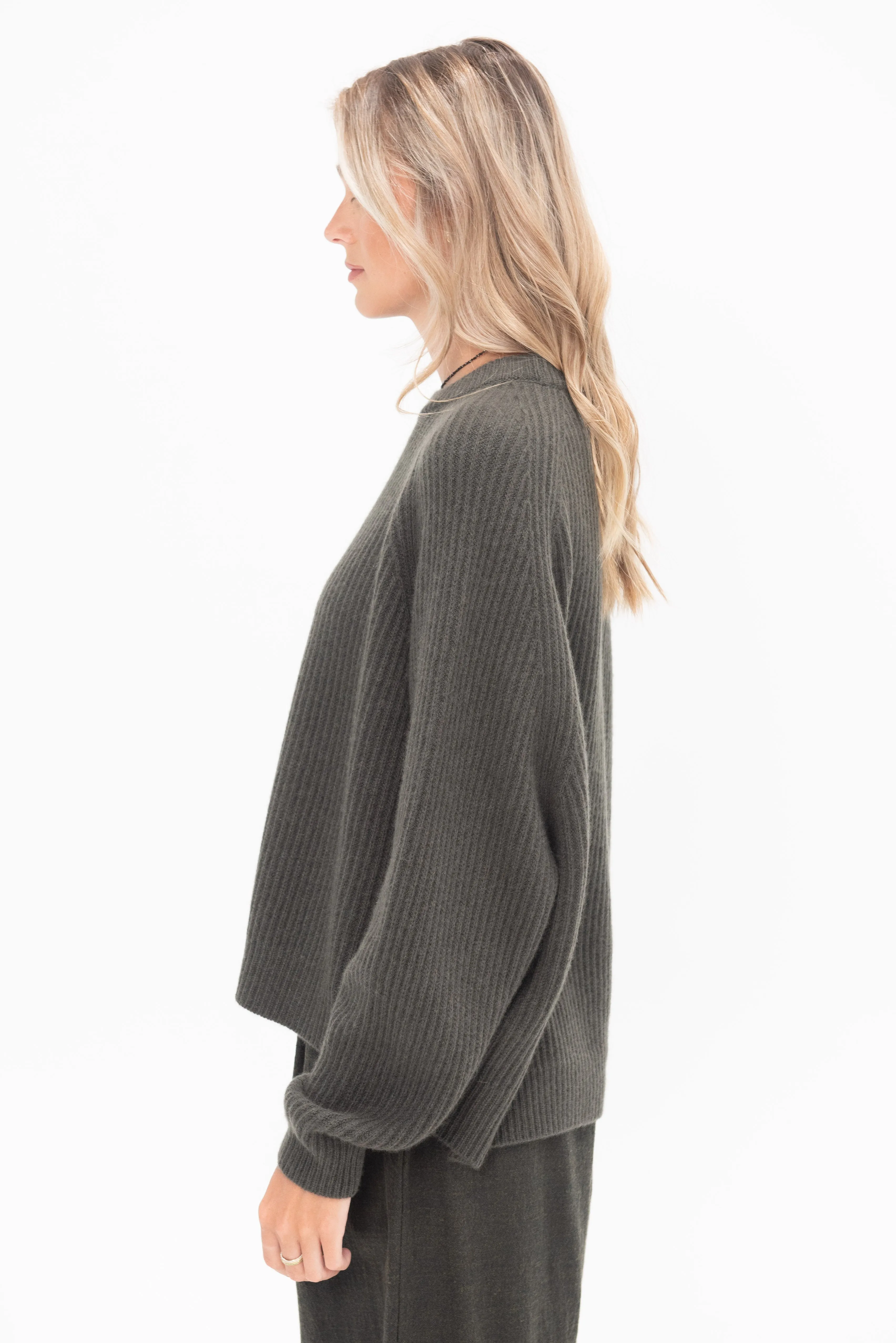 Deep Raglan Easy Sweater