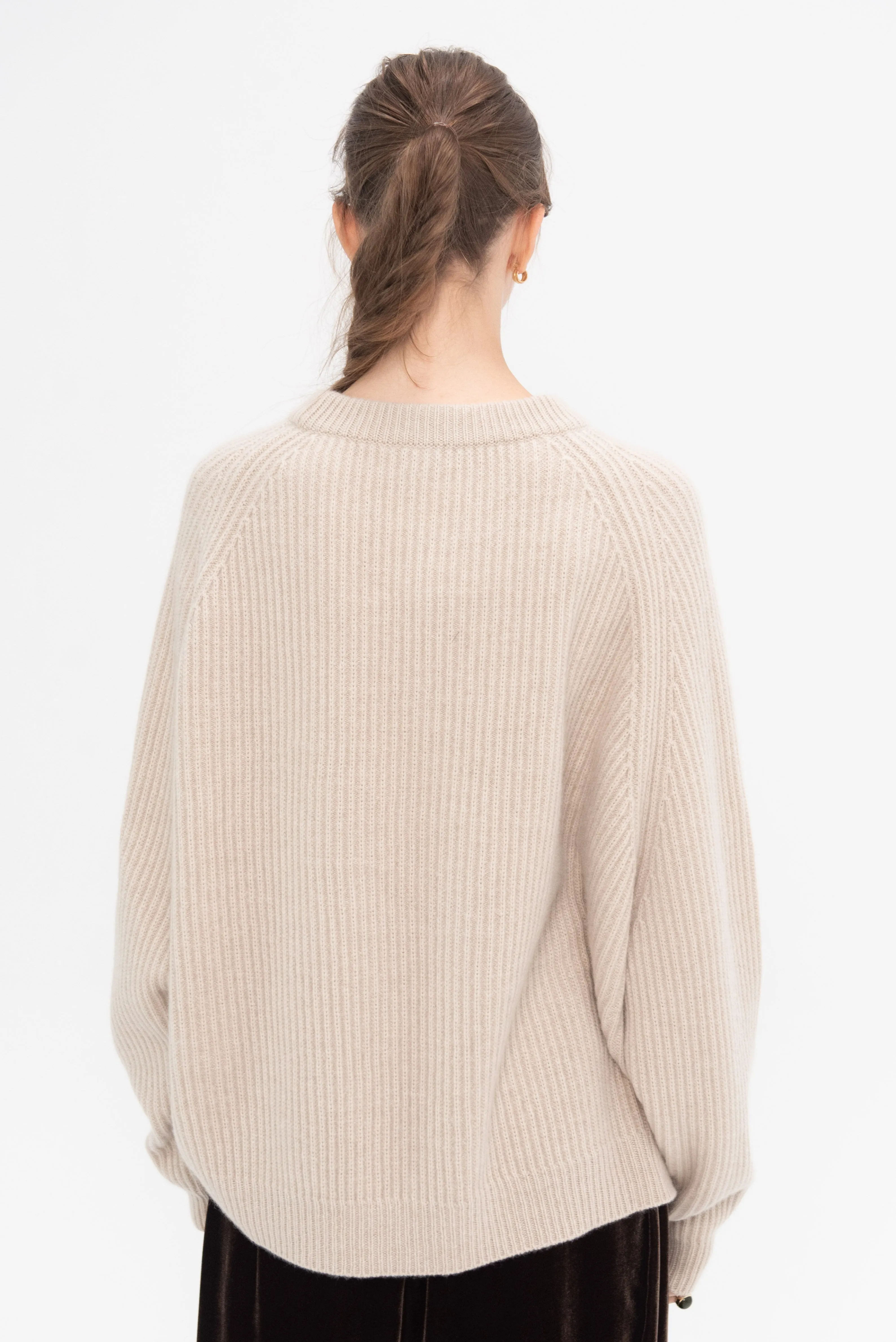 Deep Raglan Easy Sweater