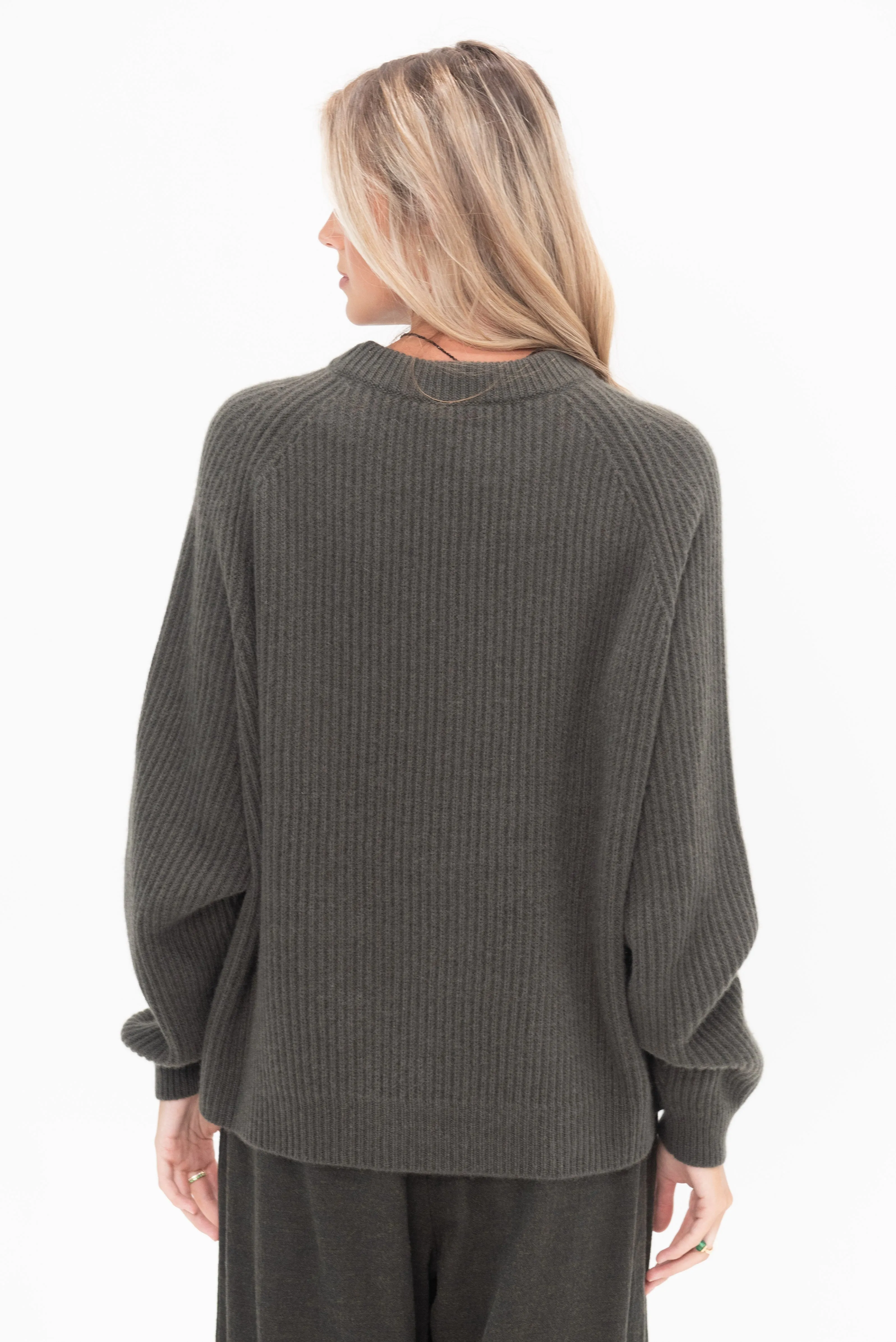 Deep Raglan Easy Sweater