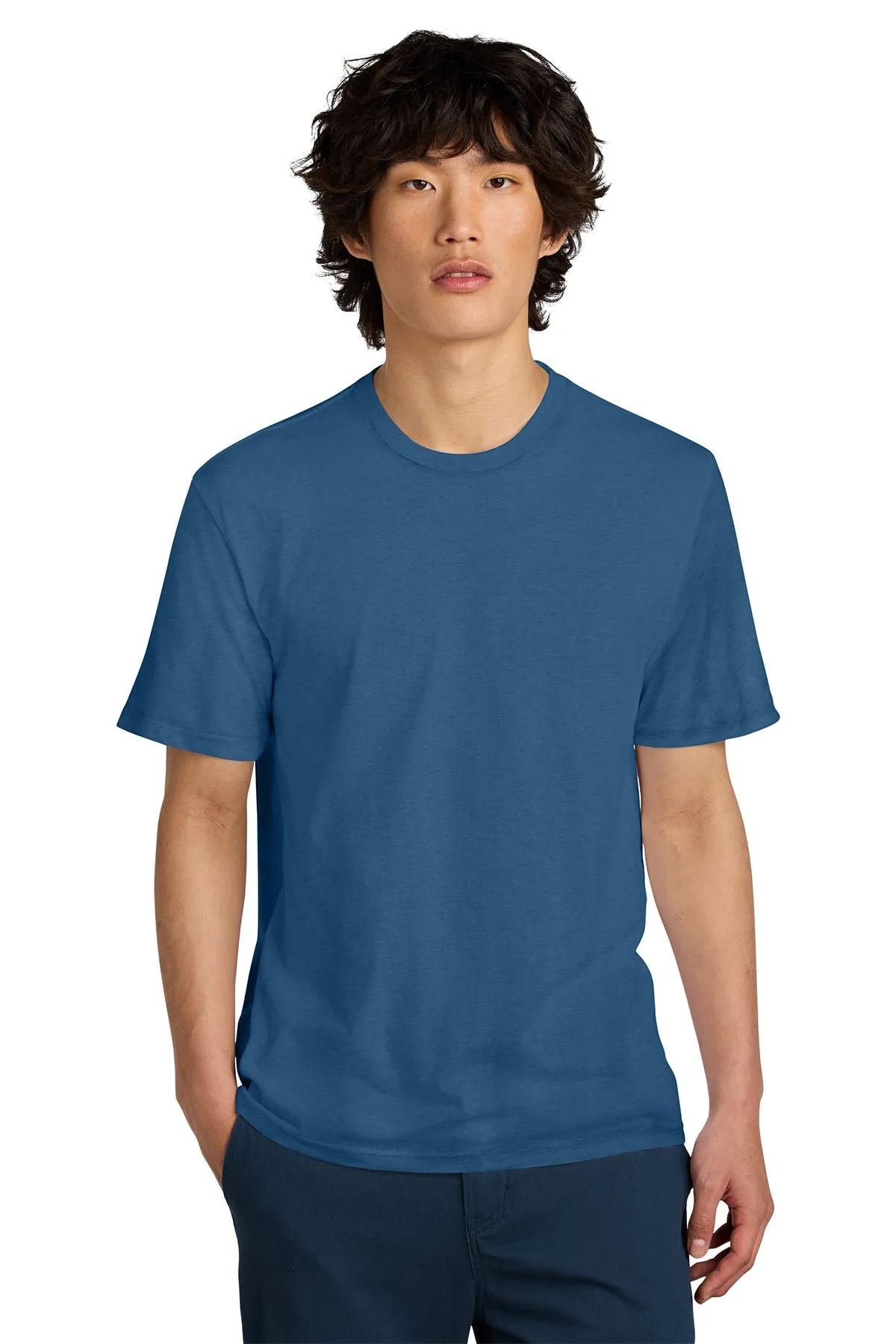 District Perfect Weight Custom Tees, Maritime Blue