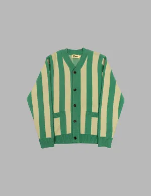 Duvin - "vintage crew knit" Striped Cardigan