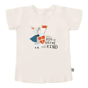 finn and emma graphic tee - dream big, be brave and stay kind