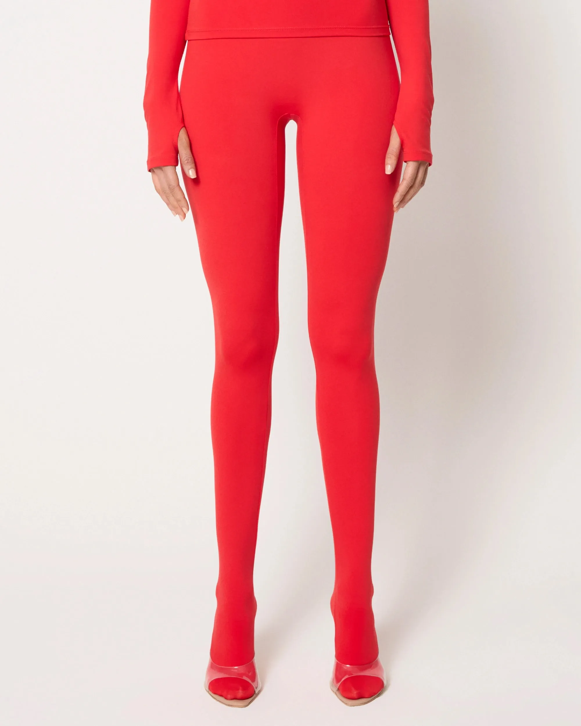 Footed Legging | Scarlet