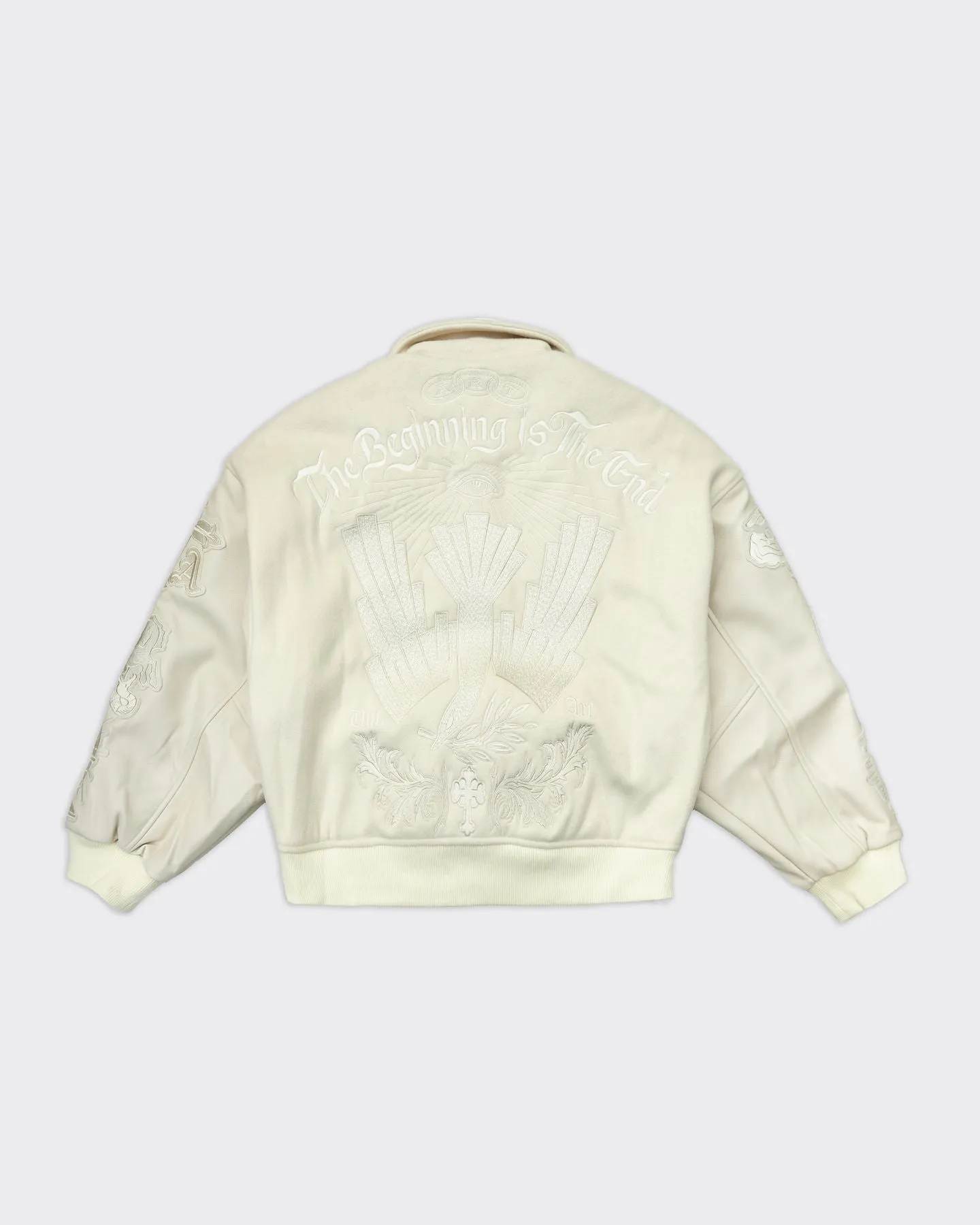 Giacca Varsity Angel of Peace Crema