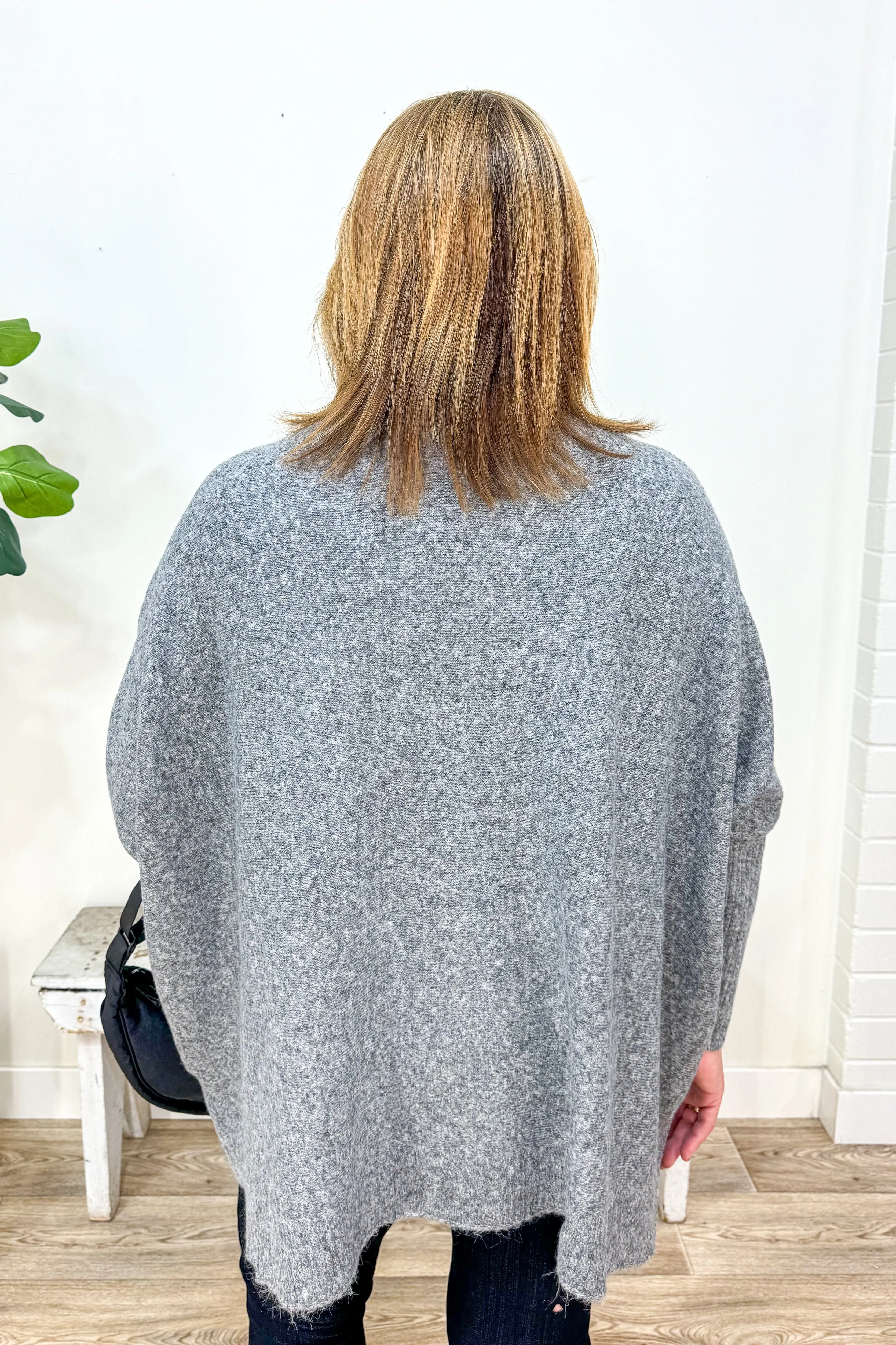 Grey Center Seam Sweater