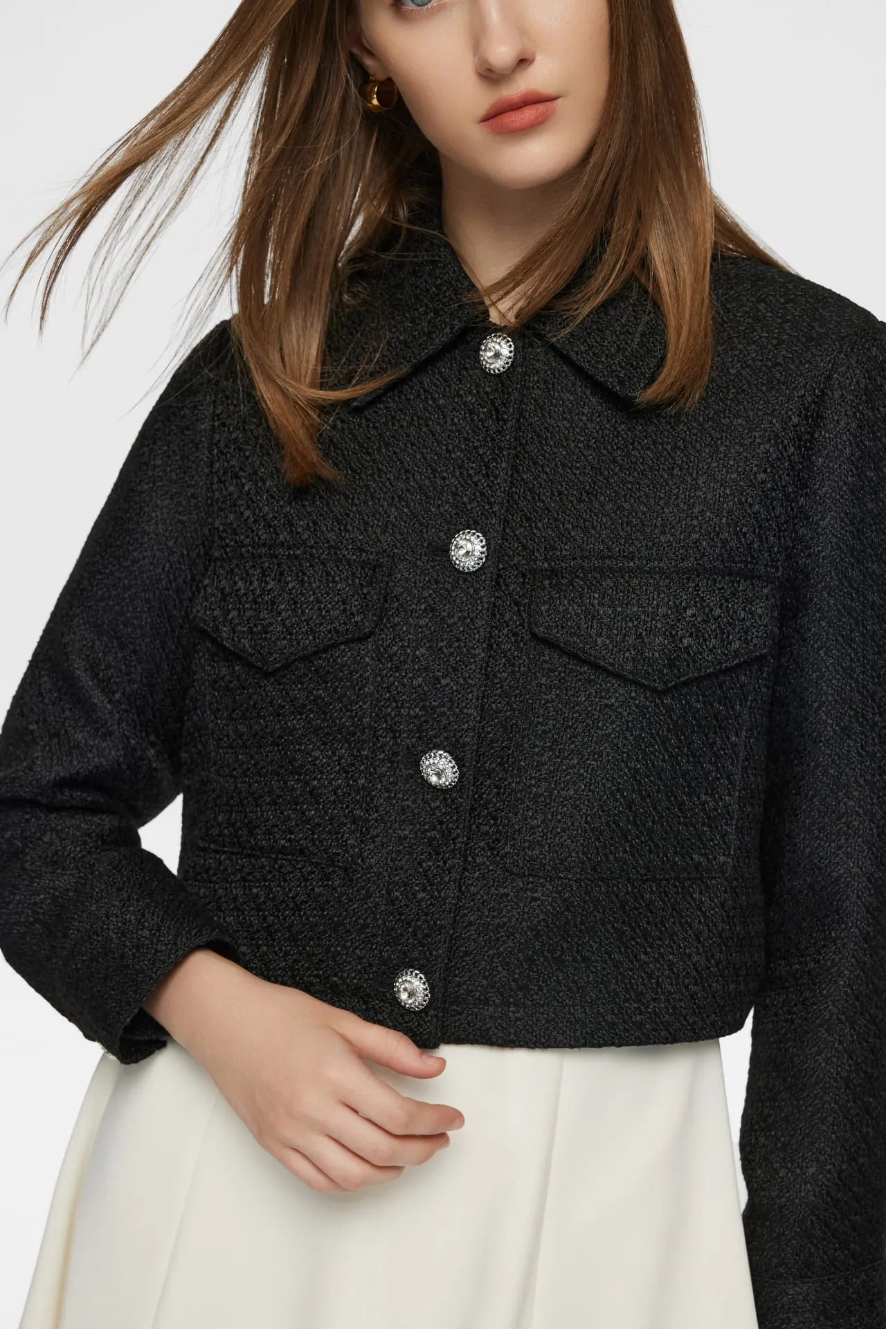 Hailey Tweed Shirt Jacket