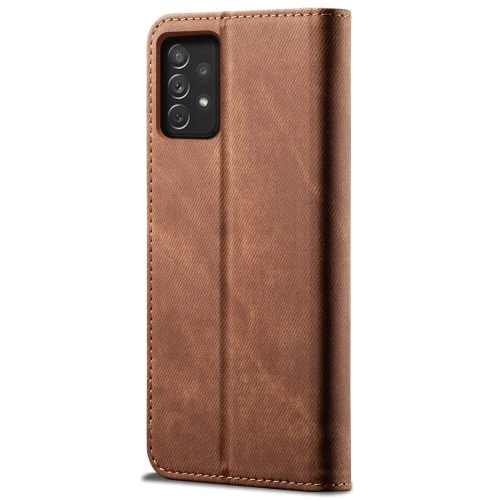 Jeans Samsung Galaxy A23 Flip case - Coffee