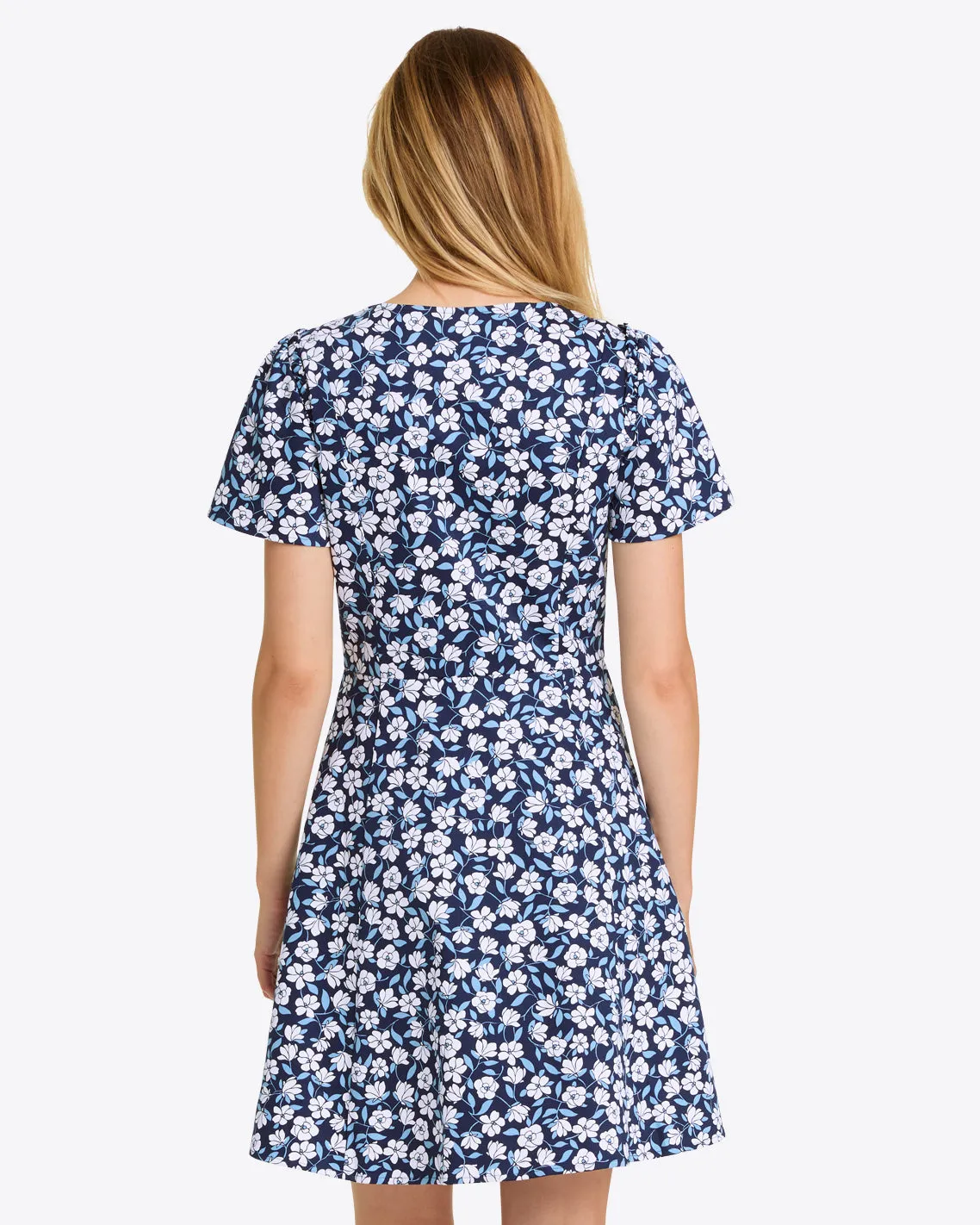 Mae Love Circle Dress in Blue Floral