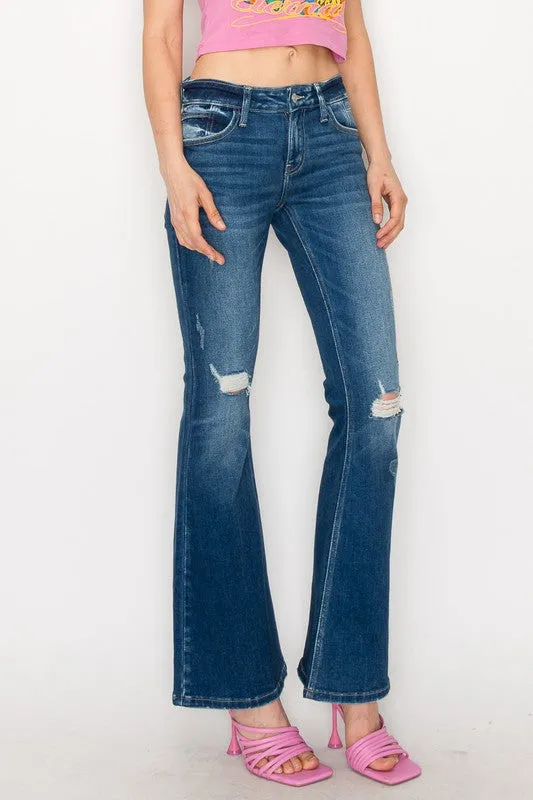 Margaret Low Rise Stretch Vintage Flare Jeans