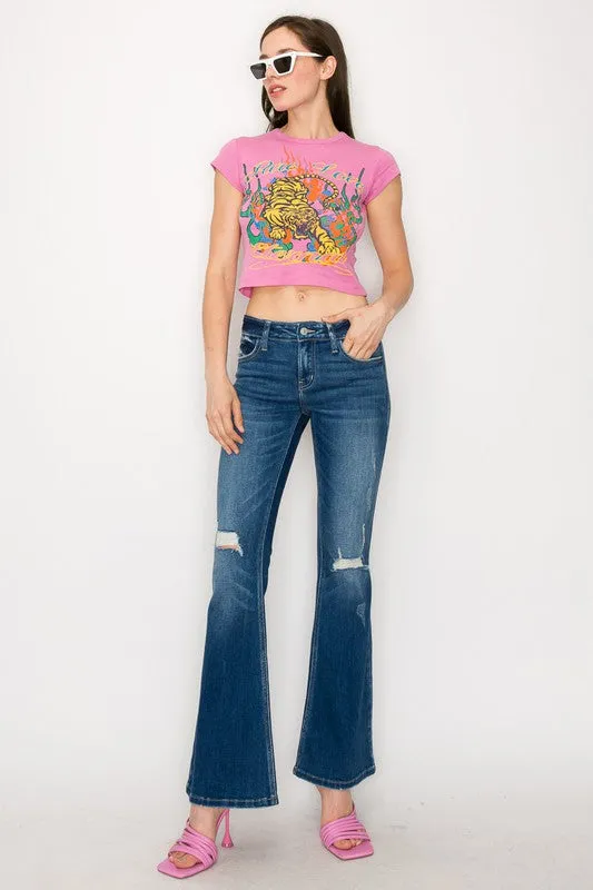 Margaret Low Rise Stretch Vintage Flare Jeans