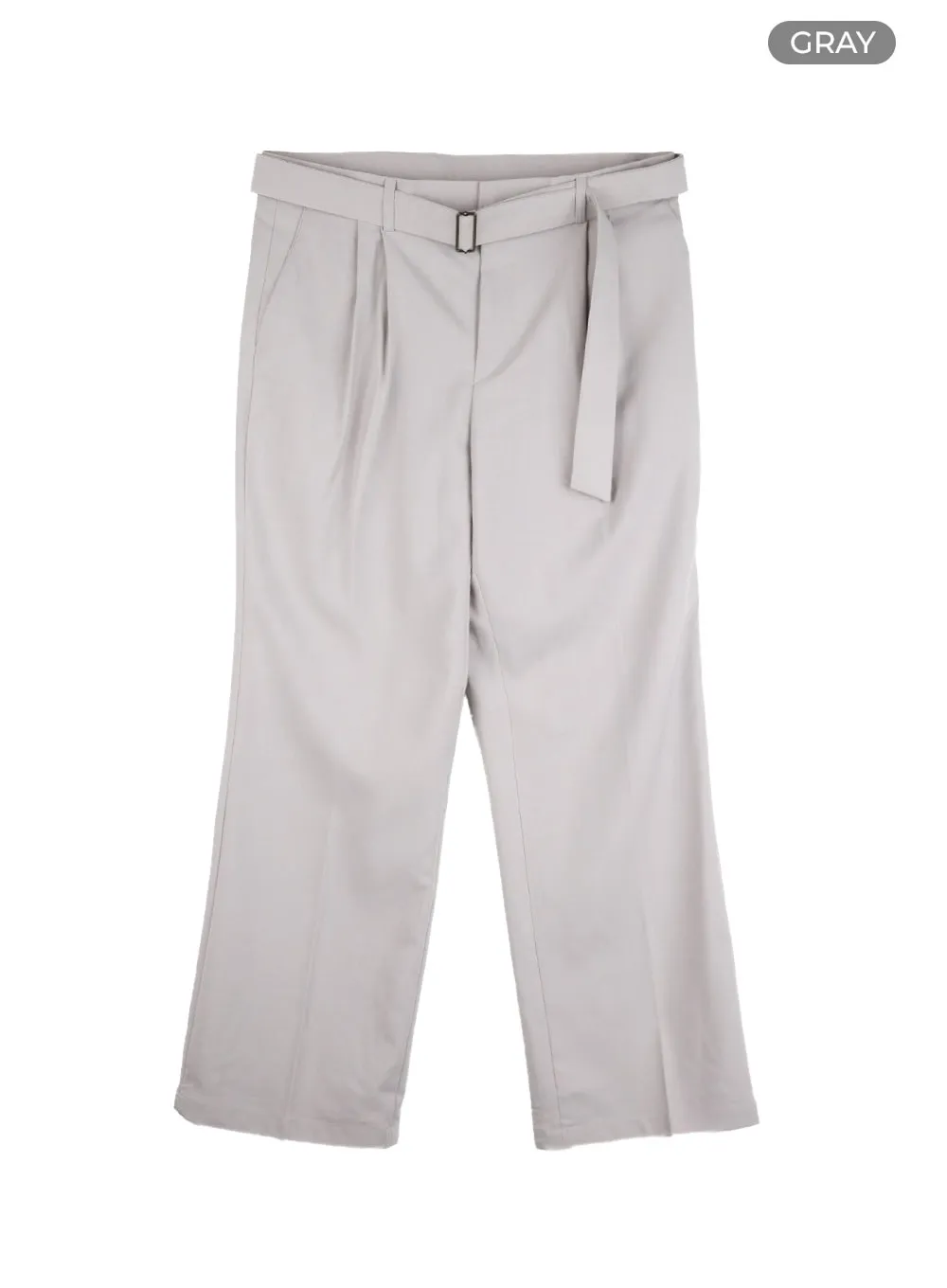 Men's Buckle-Waist Wide Fit Pants IL412