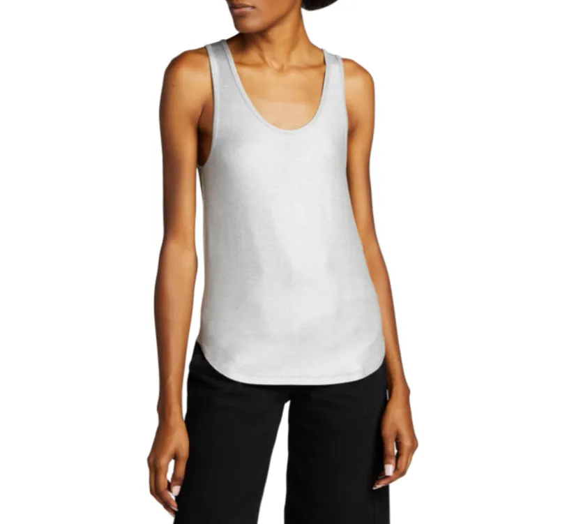 Metallic Soft Touch Relaxed Tank - More Colors Available