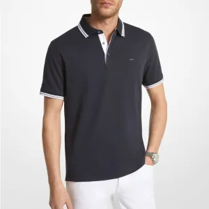 Michael Kors Greenwich Cotton Polo Shirt, Navy Blue