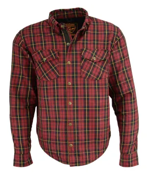 Milwaukee Performance MPM1632 Men's Armored Checkered Flannel Biker