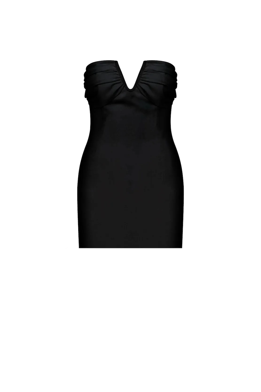 Miora Crepe Mini Dress in Black