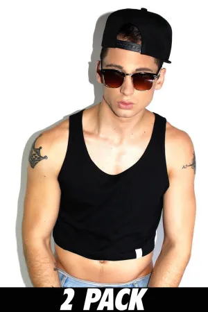 Multipack-Core Crop Racerback Tanks-Basics