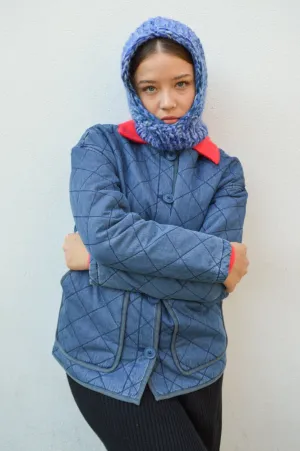 Native Youth Quilted Washed Navy Jacket