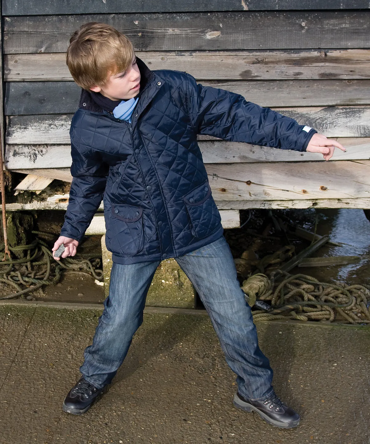 Navy - Junior urban Cheltenham jacket