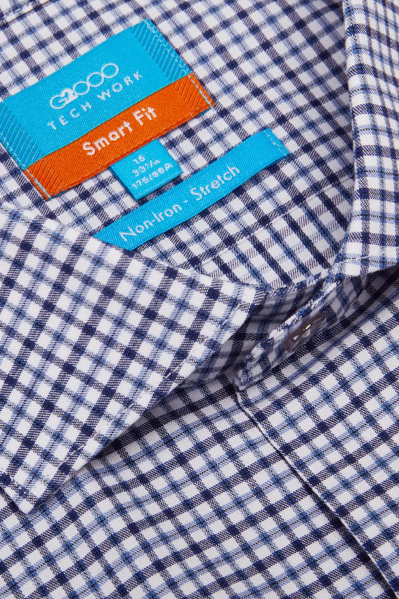 Non-Iron Easy Care Smart Fit Check Shirt with Pocket