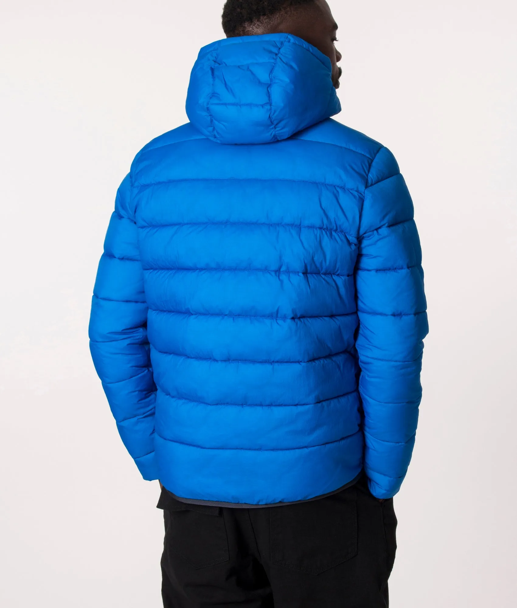 Relaxed Fit Hooded Fibre Down Jacket