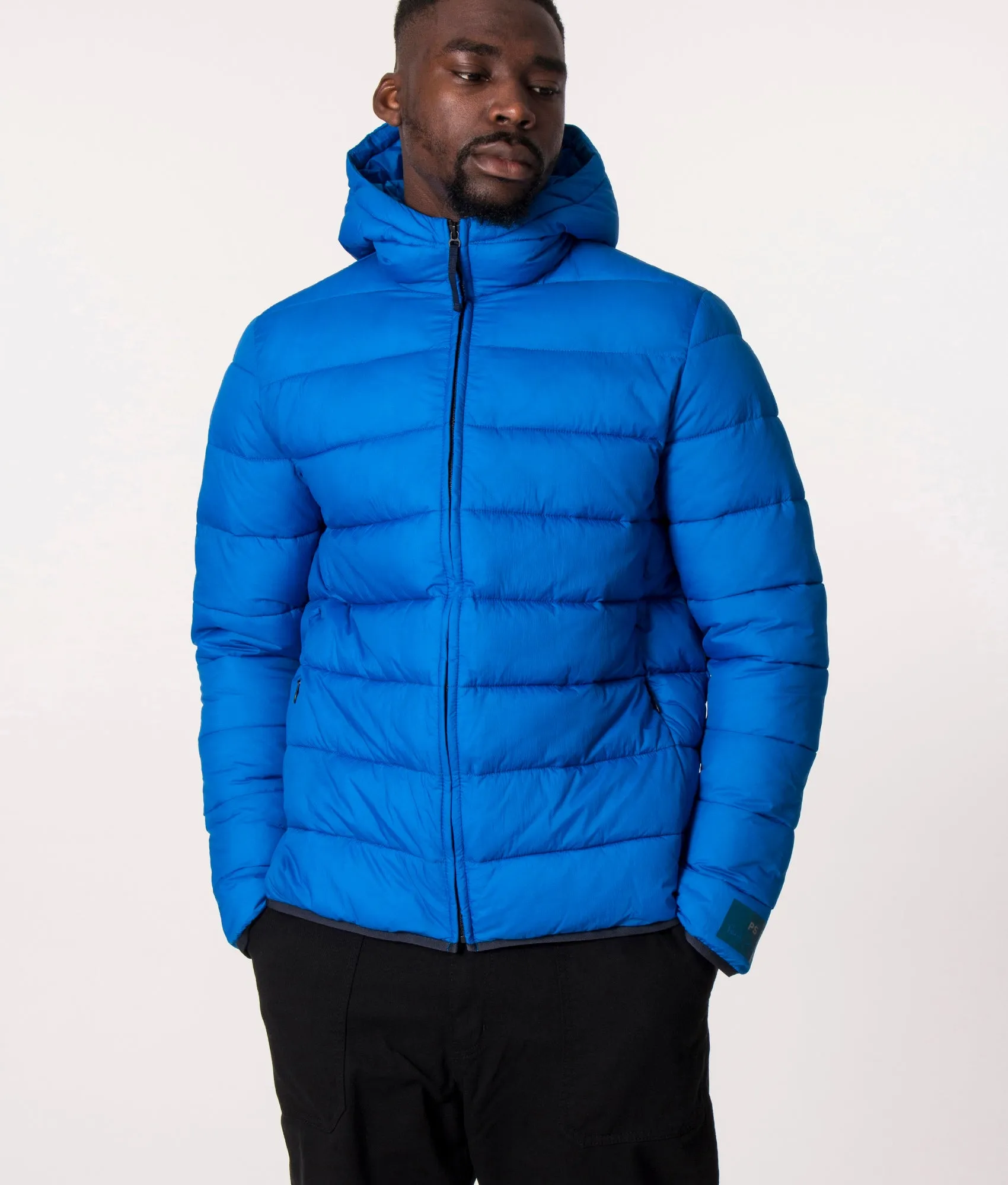 Relaxed Fit Hooded Fibre Down Jacket