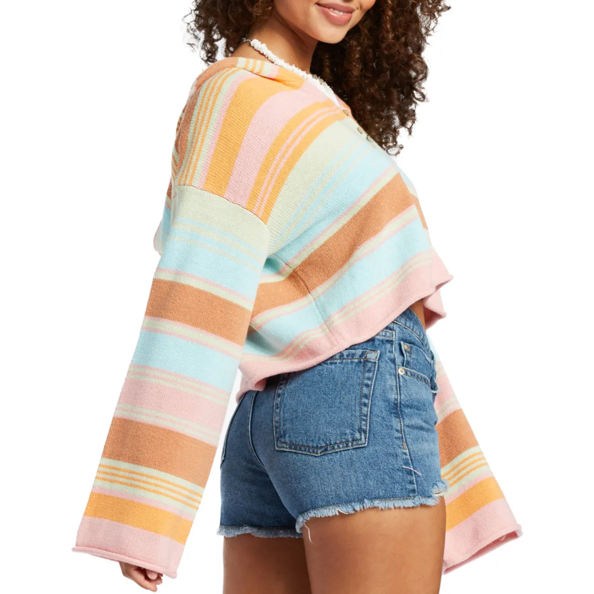 Roxy Women's Sunbaked Shores Cropped Hooded Sweater