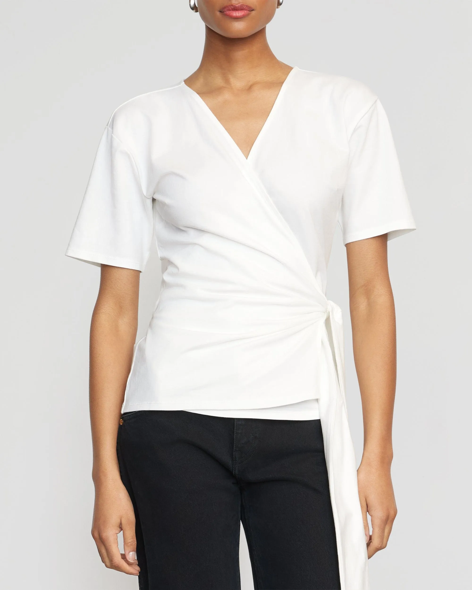 Sena Organic Cotton Wrap Tee