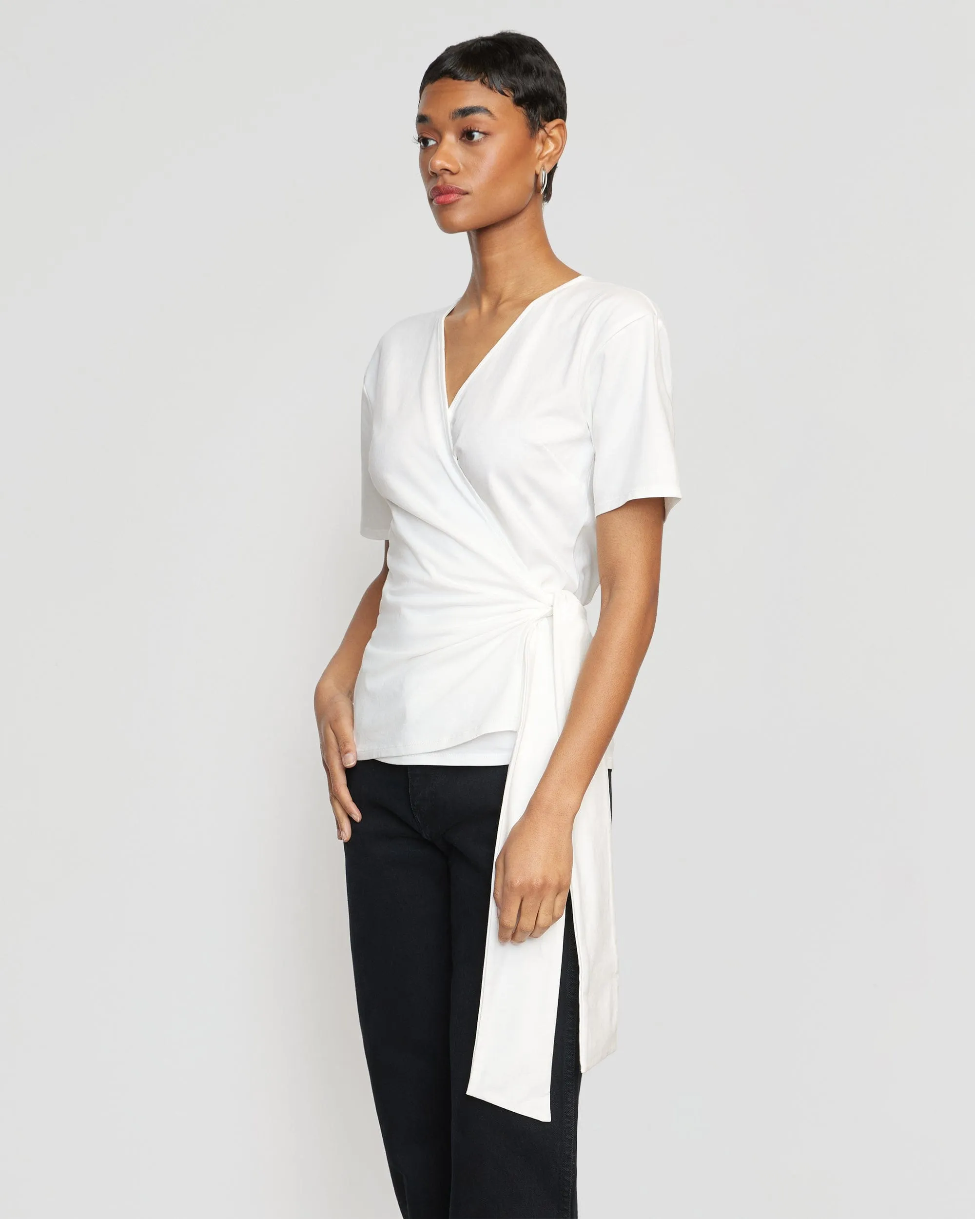 Sena Organic Cotton Wrap Tee