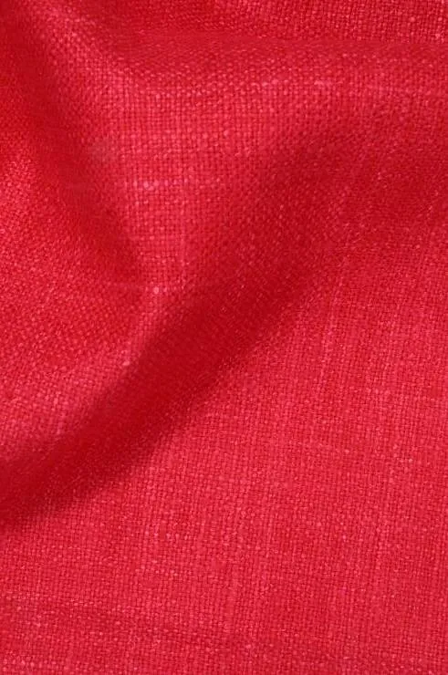 Strawberry Silk Linen (Matka) Fabric