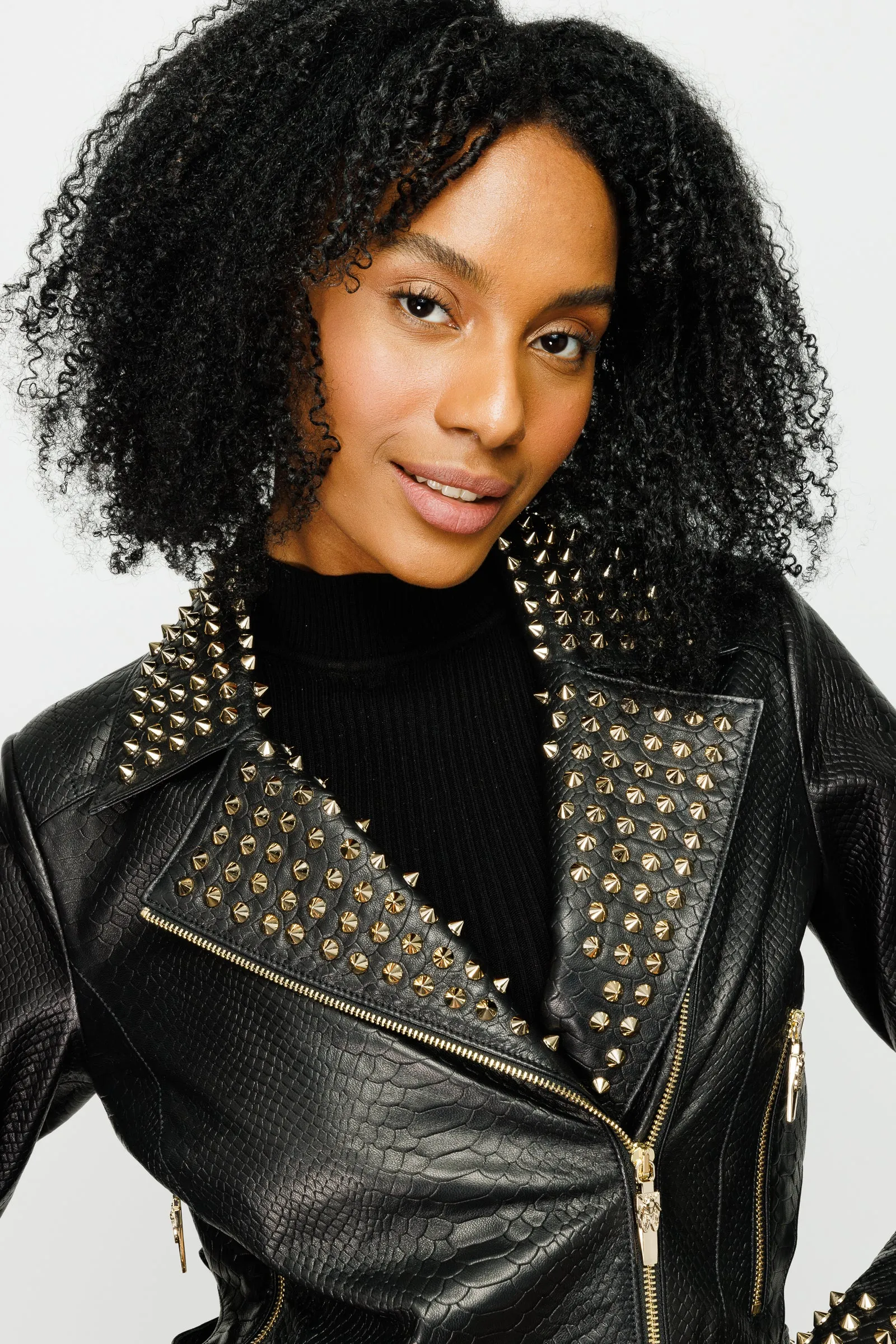 The Bora Black Leather Women Jacket