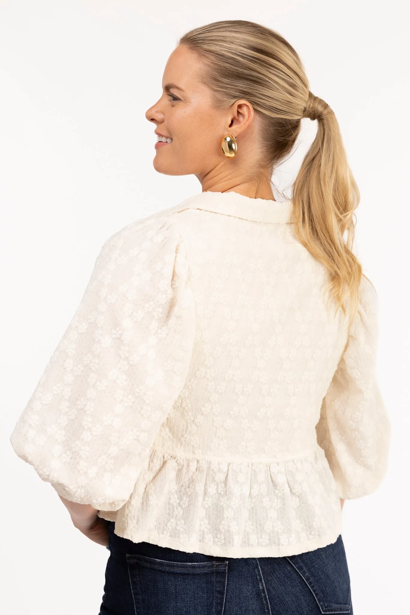 The Wren Top - Cream Lace