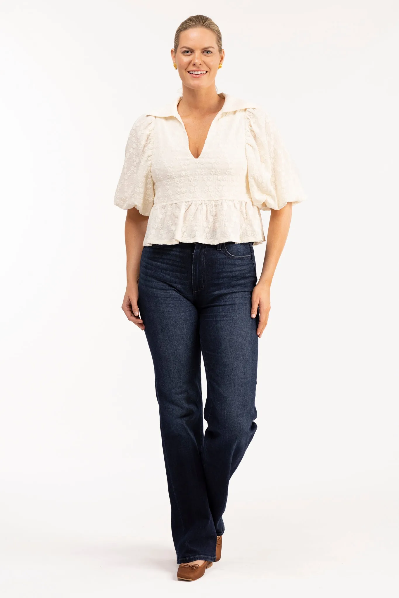 The Wren Top - Cream Lace