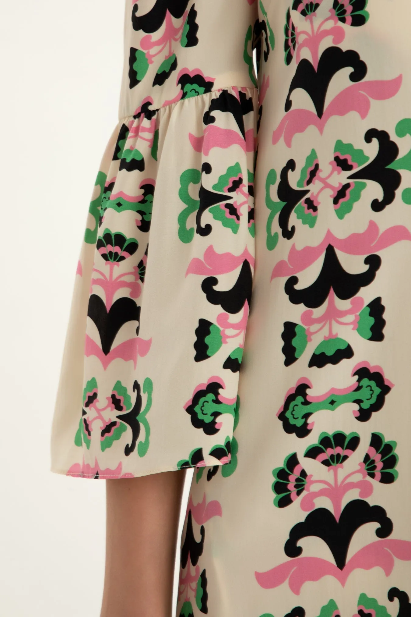 Twisted Flower Midi Robe