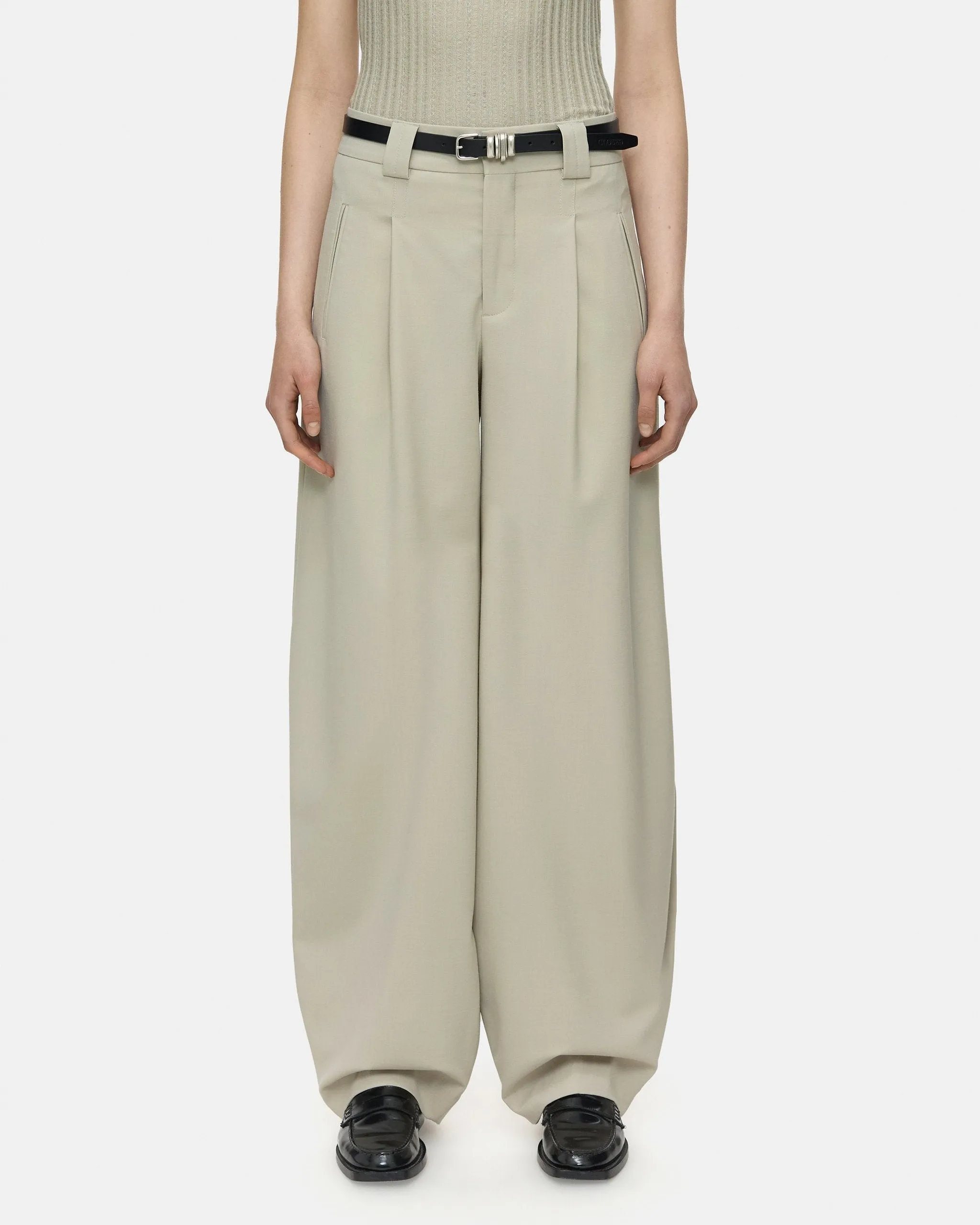 WENDLYN WIDE PANTS | SABBIA BEIGE